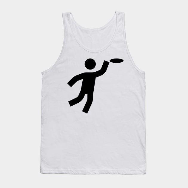 Frisbee Catch Sport Icon Tank Top by AnotherOne